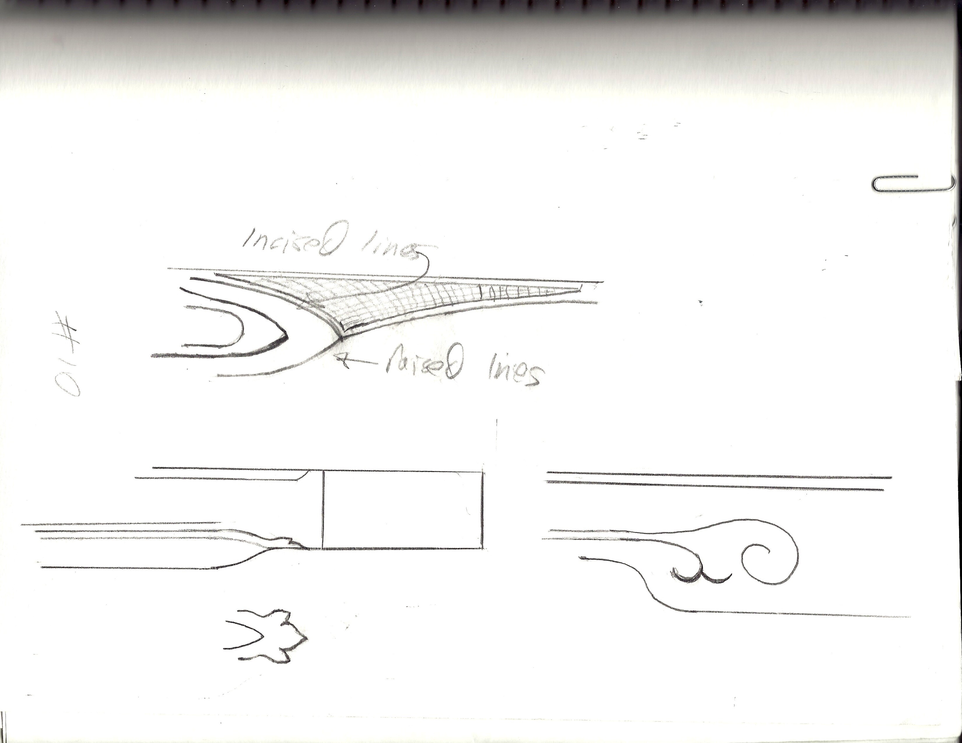 Moulding termination details.