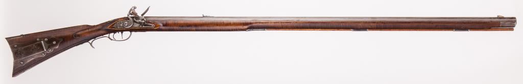 Rifle #12, fantasy iron mounted Virginia longrifle after 1800 Rockbridge Co, VA, Full length, right side