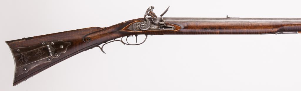 Rifle #12, fantasy chunk gun after 1800 Rockbridge Co, VA,half length, right side