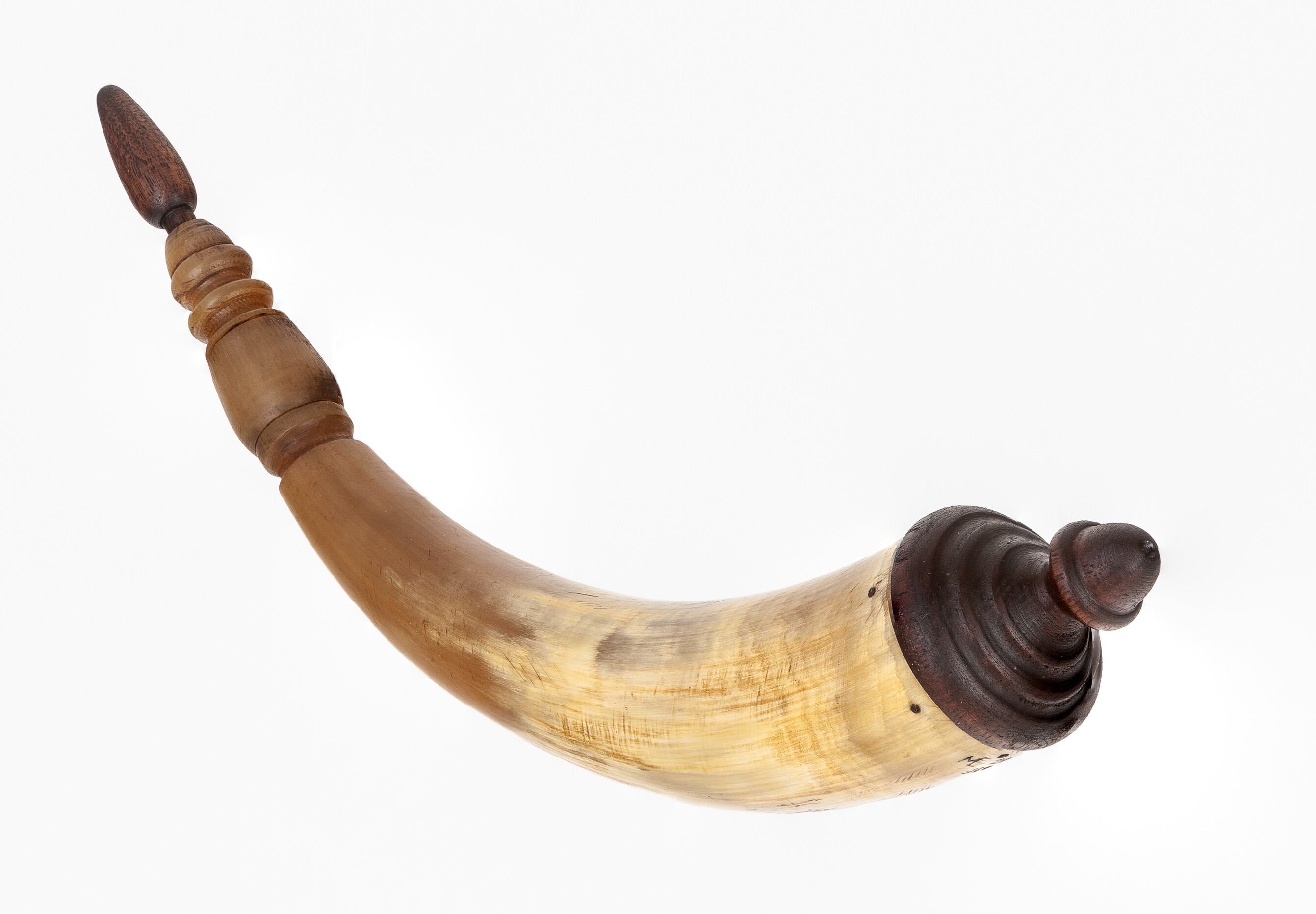 Horn #39 - Virginia "Acorn" screw-tip powder horn - End