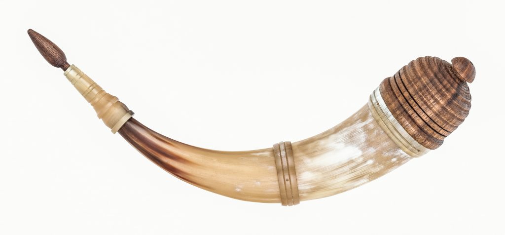 Horn #51 - VA inspired multi-banded powder horn- Outside