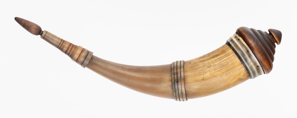 Horn #54 - Multi-banded southern style powder horn- Inside